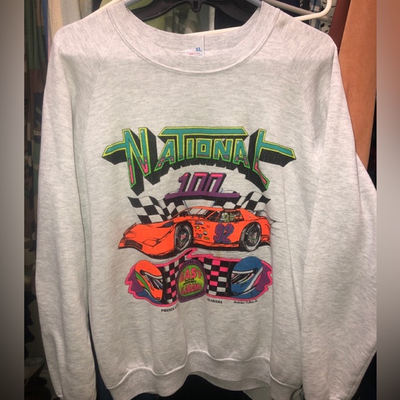 Vintage Men’s/Women’s National 100 racing sweatshirt 1992 - Picture 1 of 6